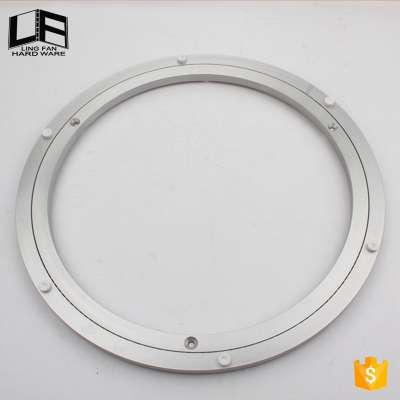 Furniture hardware 12" 300mm Silver Aluminium Rotating Turntable Bearing Swivel Plate