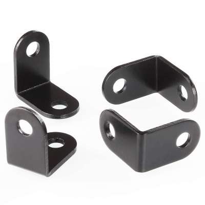 L Corner Brackets,90 Degree Stainless Steel Corner Brace Heavy Duty Black for Furniture Shelf Wood