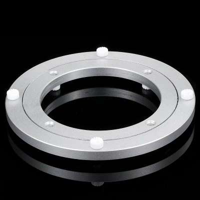 10"/12"/14"/24" Low Noise Non-slip Rubber Aluminum Alloy Lazy Susan Bearing for Glass Dining Table